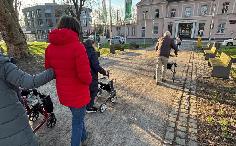 Den Sonnenschein genutzt