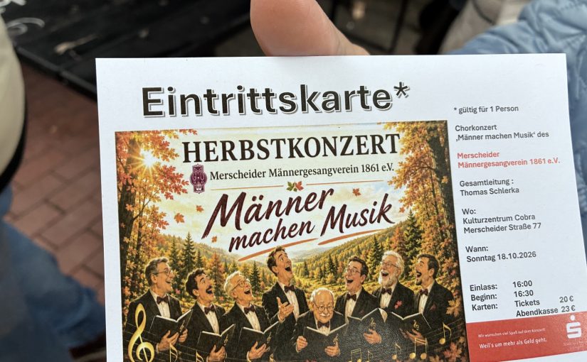 Tagespflege Haan zu Besuch beim Merscheider Männerchor